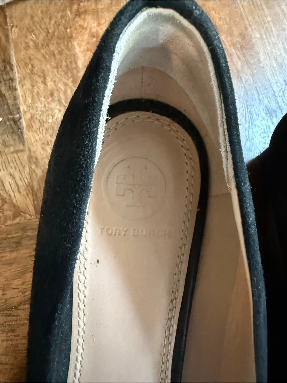 Tory Burch Luna Suede Wedge Pumps 9